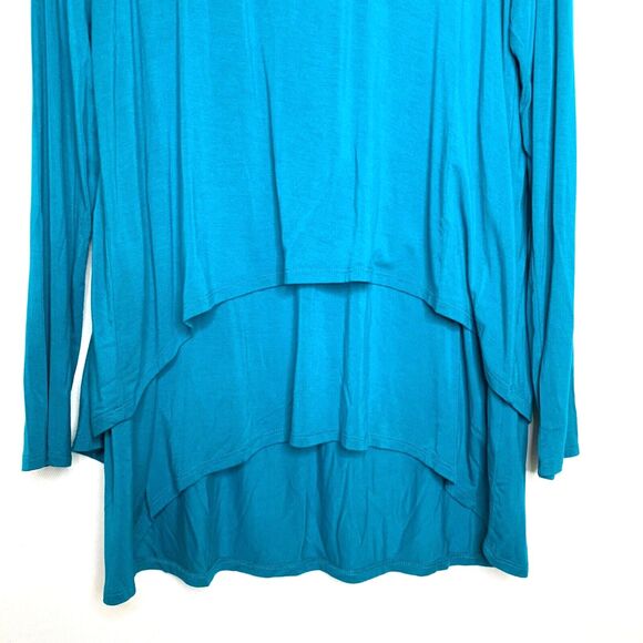 SOFT SURROUNDINGS Women's Aqua Blue Perfect Layers Jersey Knit Top Size Medium - Picture 5 of 11